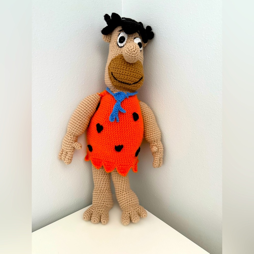 Fred Flintstone Crocheted  Character Plush Toy